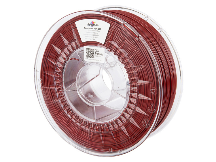 Filament Spectrum ASA 275 1 75mm BROWN RED 1kg ASA ASA 275 1 75mm