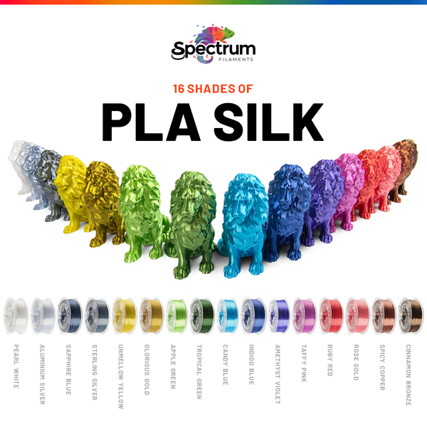 Spectrum 5Pack : Lot de 5 bobines de PLA Spectrum 1.75 mm - 5 x 250g —  Filimprimante3D