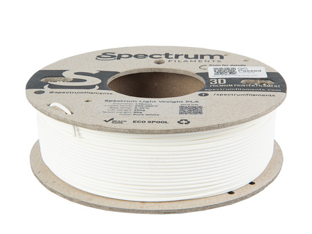 Filament Spectrum Light Weight PLA 1.75mm PURE WHITE 0.25kg