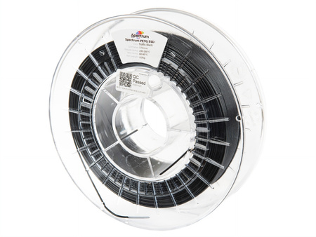 Filament Spectrum PETG ESD 1.75mm TRAFFIC BLACK 0.5kg