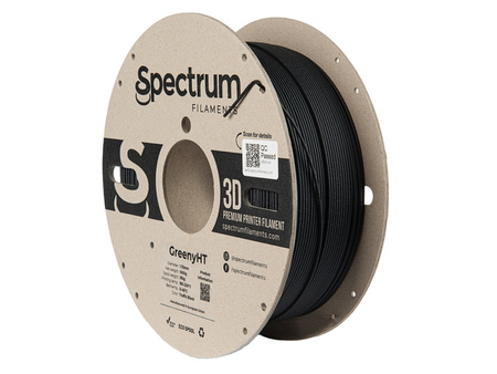 Filament GreenyHT 1.75mm TRAFFIC BLACK 1kg (RAL 9004)