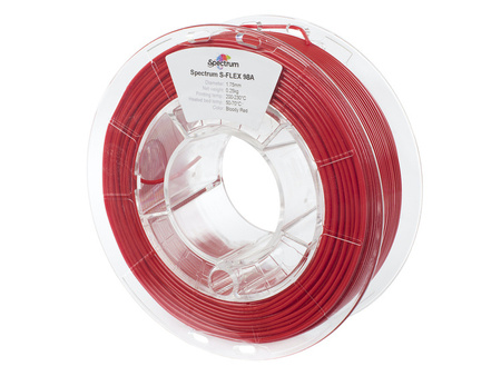 Filament Spectrum S-Flex 98A 1.75mm BLOODY RED 0.25kg (RAL 3020)