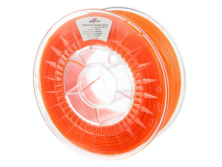 Filament Spectrum PLA Premium High Speed 1.75mm NEON ORANGE UV 1kg