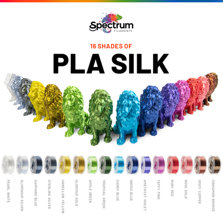 Filament Spectrum SILK PLA 1.75mm ALUMINIUM SILVER 1kg