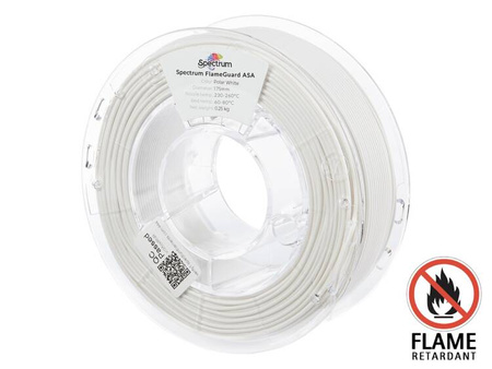 Filament Spectrum FlameGuard ASA 275 1.75mm POLAR WHITE 0.25kg