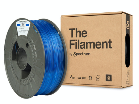 The Filament PETG 1.75mm TRANSPARENT BLUE 1kg