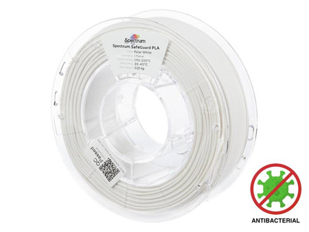 Filament Spectrum SafeGuard PLA 1.75mm POLAR WHITE 0.25kg