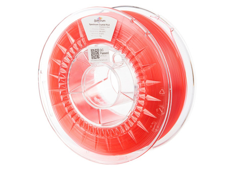 Filament PLA Crystal 1.75mm RASPBERRY RED 1kg